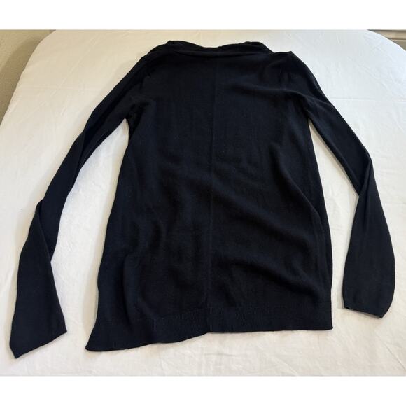 Trouve Women's Sweater Size S Angora Blend Black Pullover Preppy Dark Academia - Picture 2 of 8